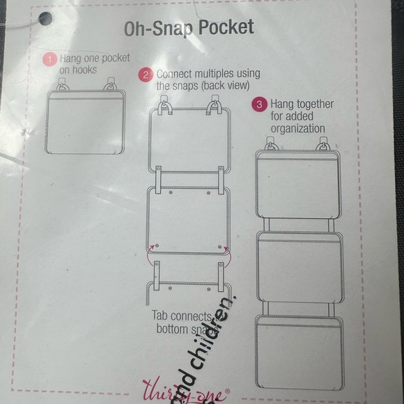 thirty-one Charcoal with White Dot On-Snap Pocket - Picture 4 of 4